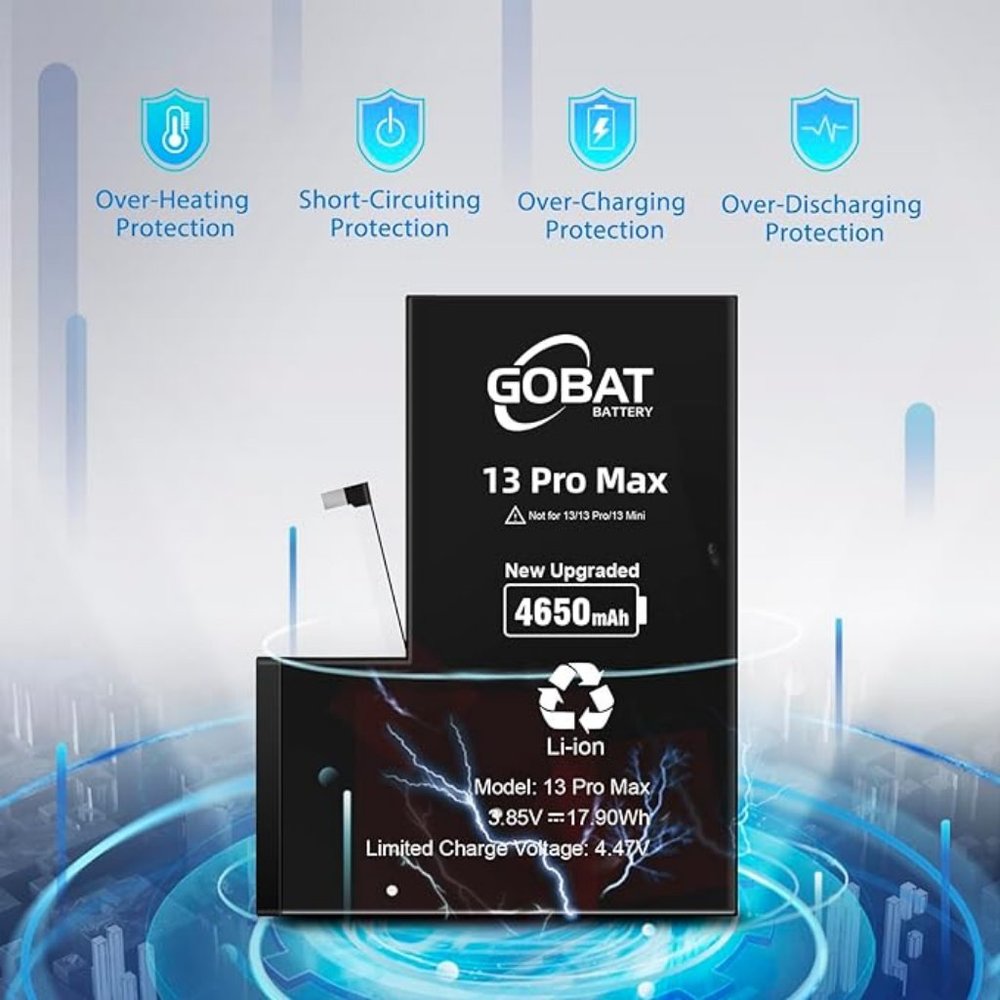 GOBAT Replacement for iPhone 13 PRO MAX Battery